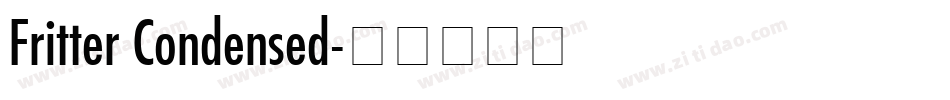 Fritter Condensed字体转换